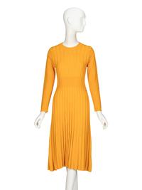 Chanel, Saffron Wool Knit Dress