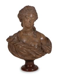 A French Terracotta Bust of a Lady