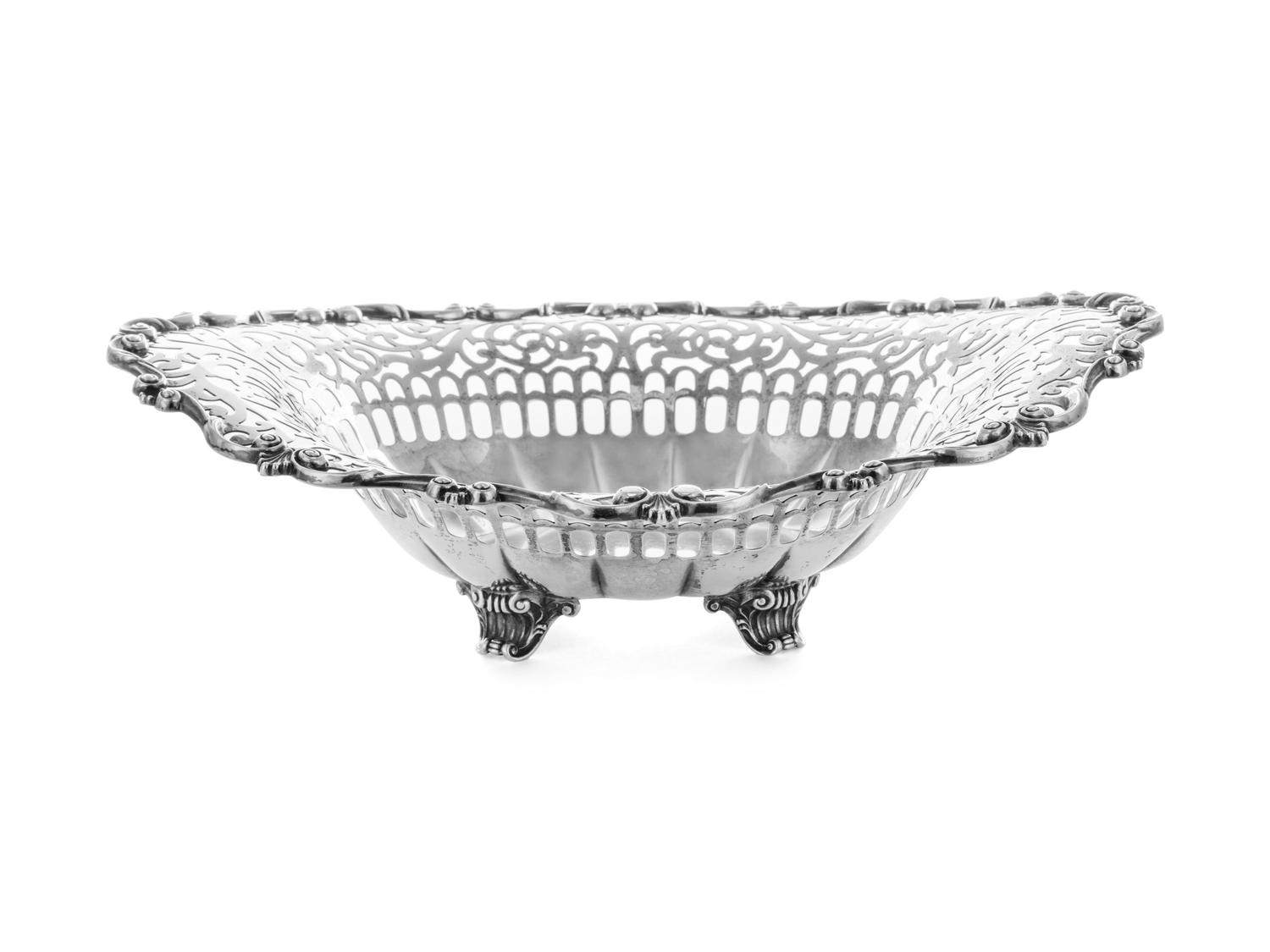 An American Silver Reticulated Basket