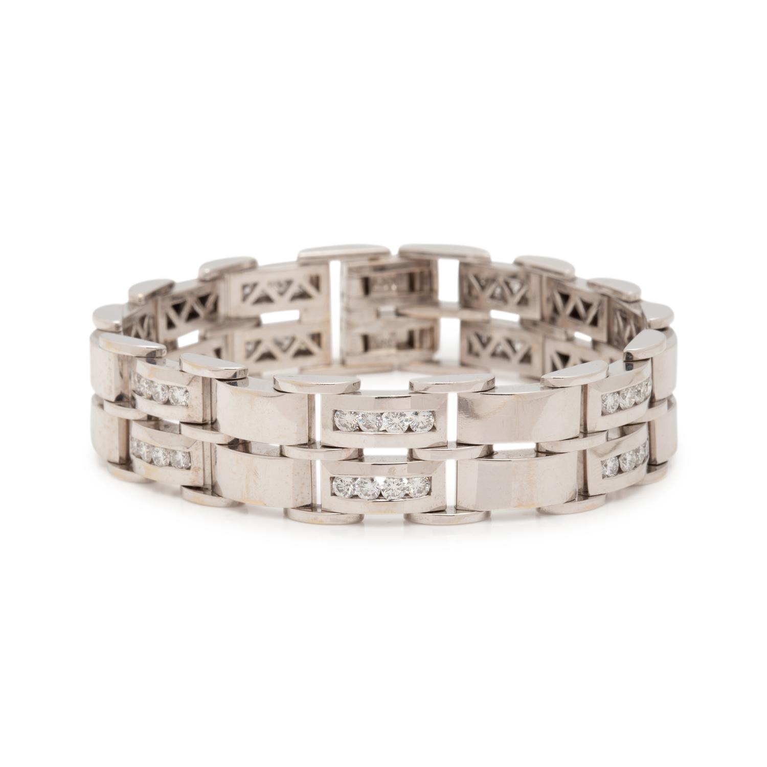 WHITE GOLD AND DIAMOND BRACELET