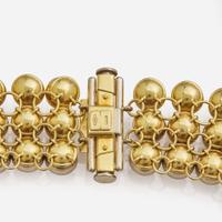 A Two-Tone Gold Valentino Necklace c. 1970's