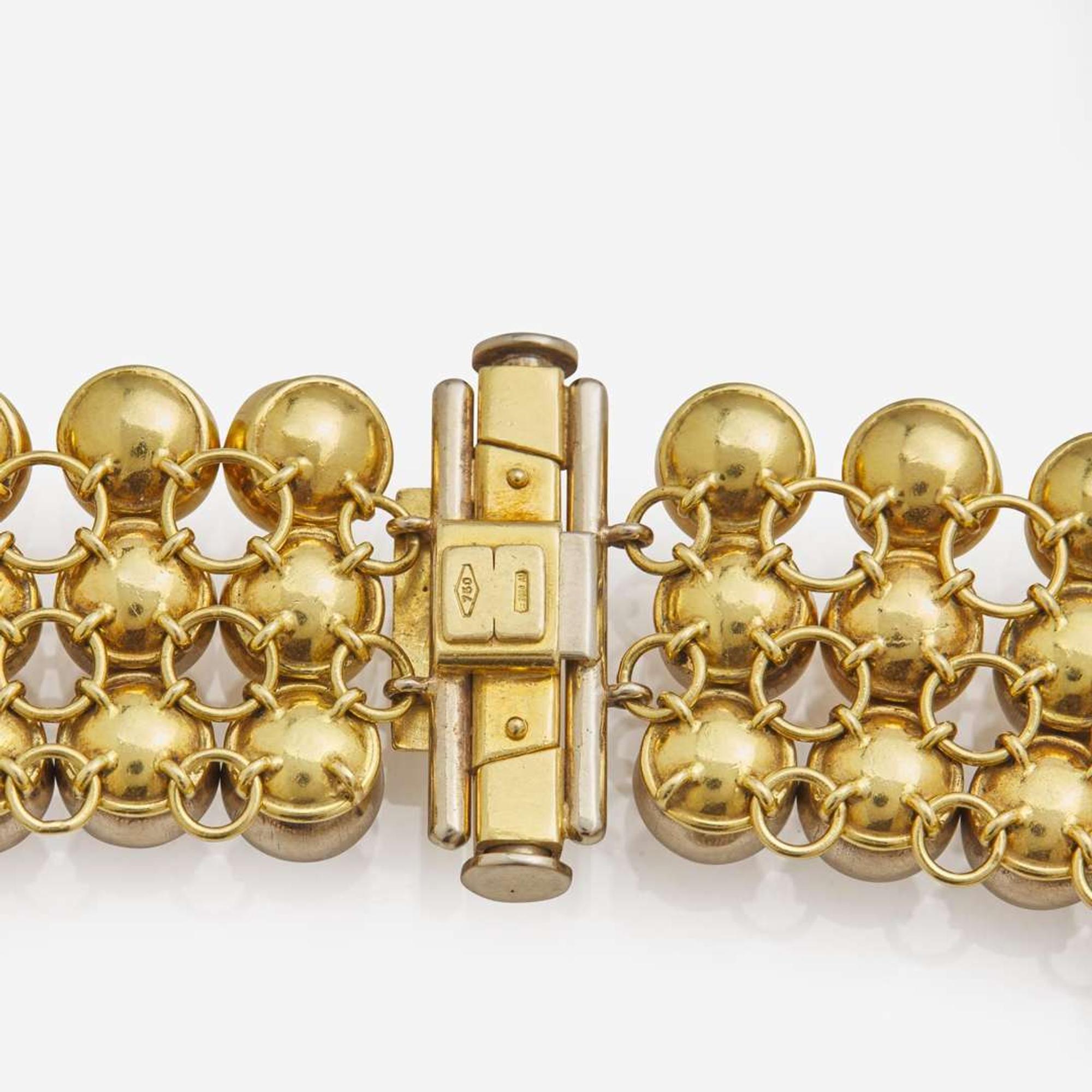 A Two-Tone Gold Valentino Necklace c. 1970's