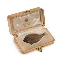 A Fabergé Carved Smoky-Quartz and Diamond-Inset Figure of a Fish