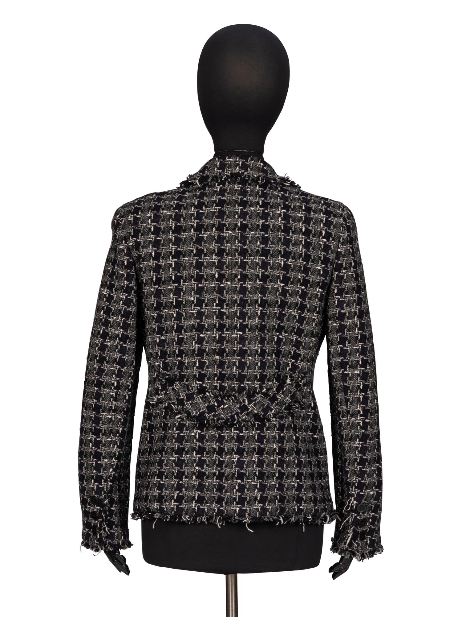 Chanel, Houndstooth Tweed Blazer