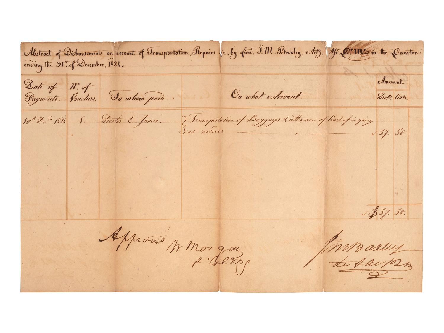 [MICHIGAN TERRITORY] -- [WISCONSIN TERRITORY]. A group of documents related to Prairie du Chien, Fort Crawford, and early Wisconsin settlement comprising: