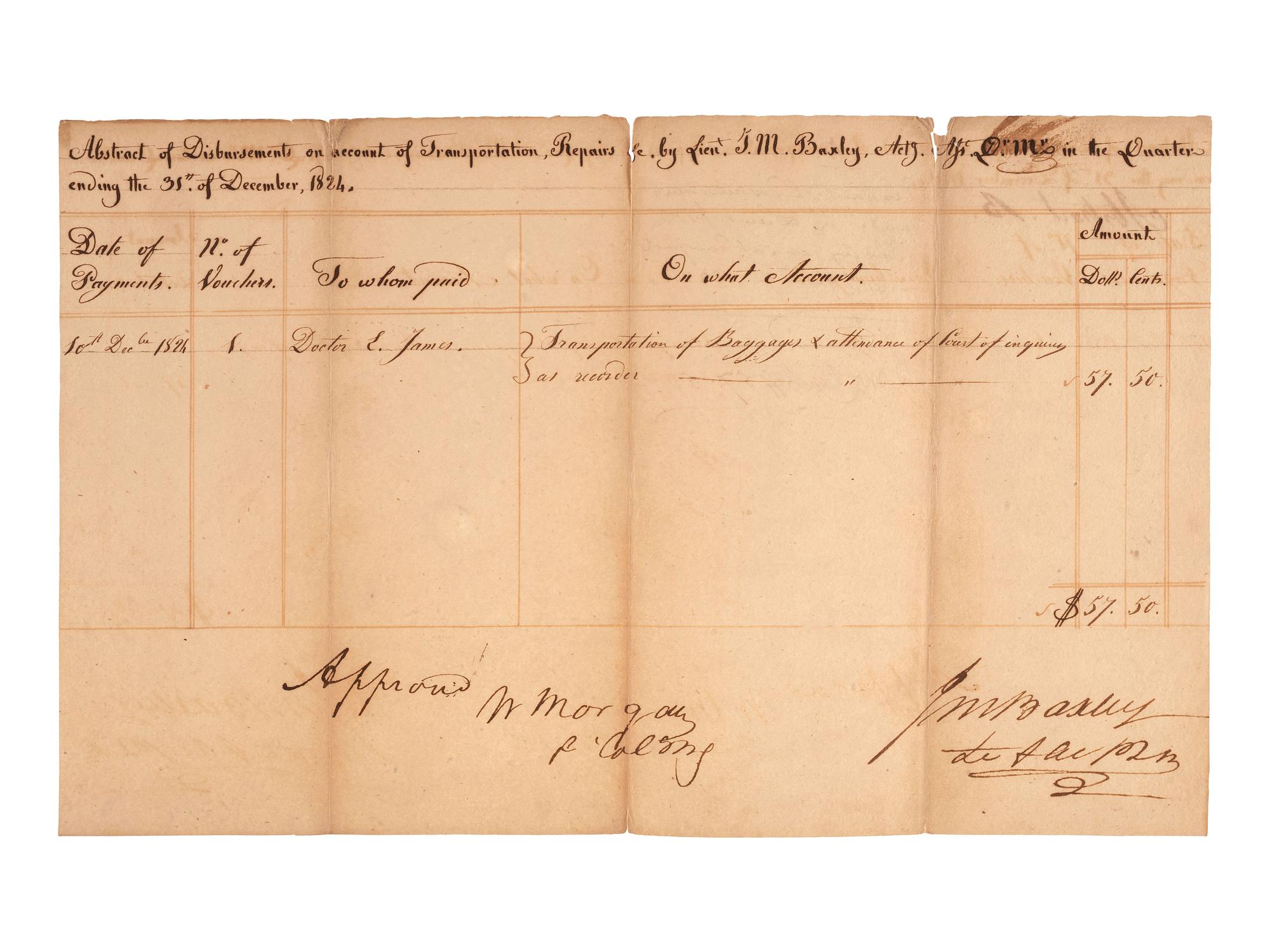 [MICHIGAN TERRITORY] -- [WISCONSIN TERRITORY]. A group of documents related to Prairie du Chien, Fort Crawford, and early Wisconsin settlement comprising: