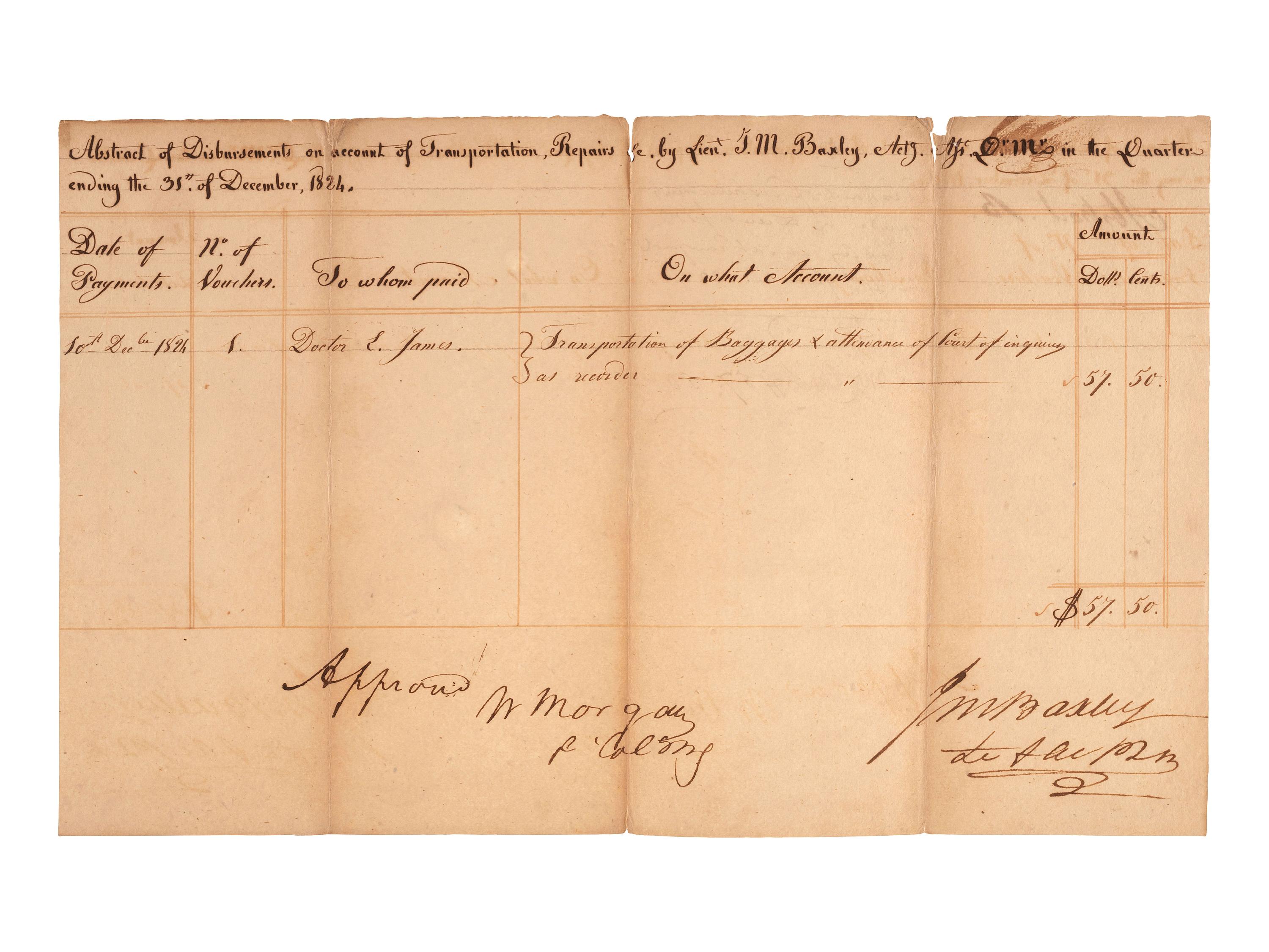 [MICHIGAN TERRITORY] -- [WISCONSIN TERRITORY]. A group of documents related to Prairie du Chien, Fort Crawford, and early Wisconsin settlement comprising: