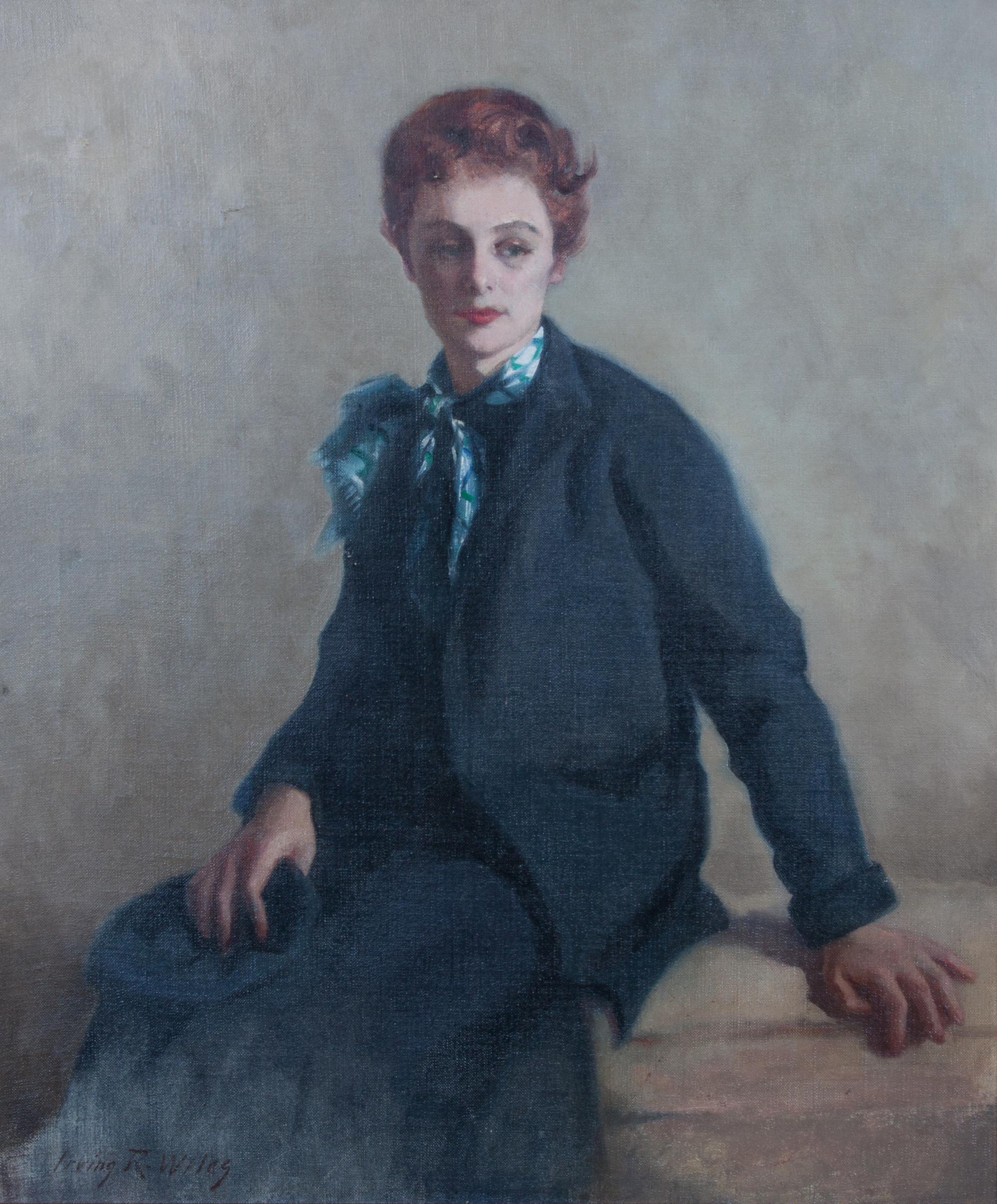 Attributed to Irving Ramsey Wiles, (American, 1861-1948), Portrait of a Young Woman