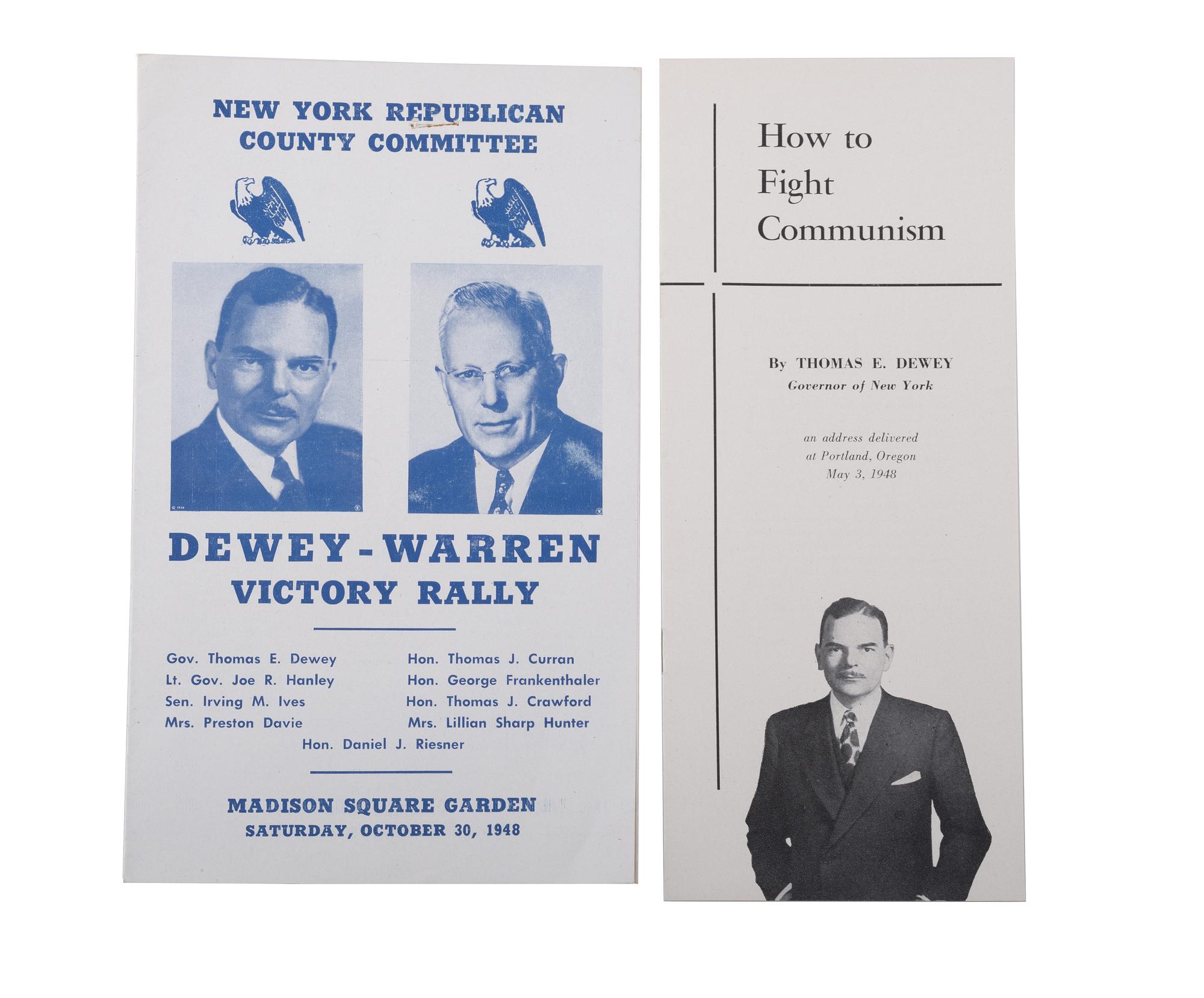 [POLITICS]. A large group of political ephemera from the 1920s-1940s.
