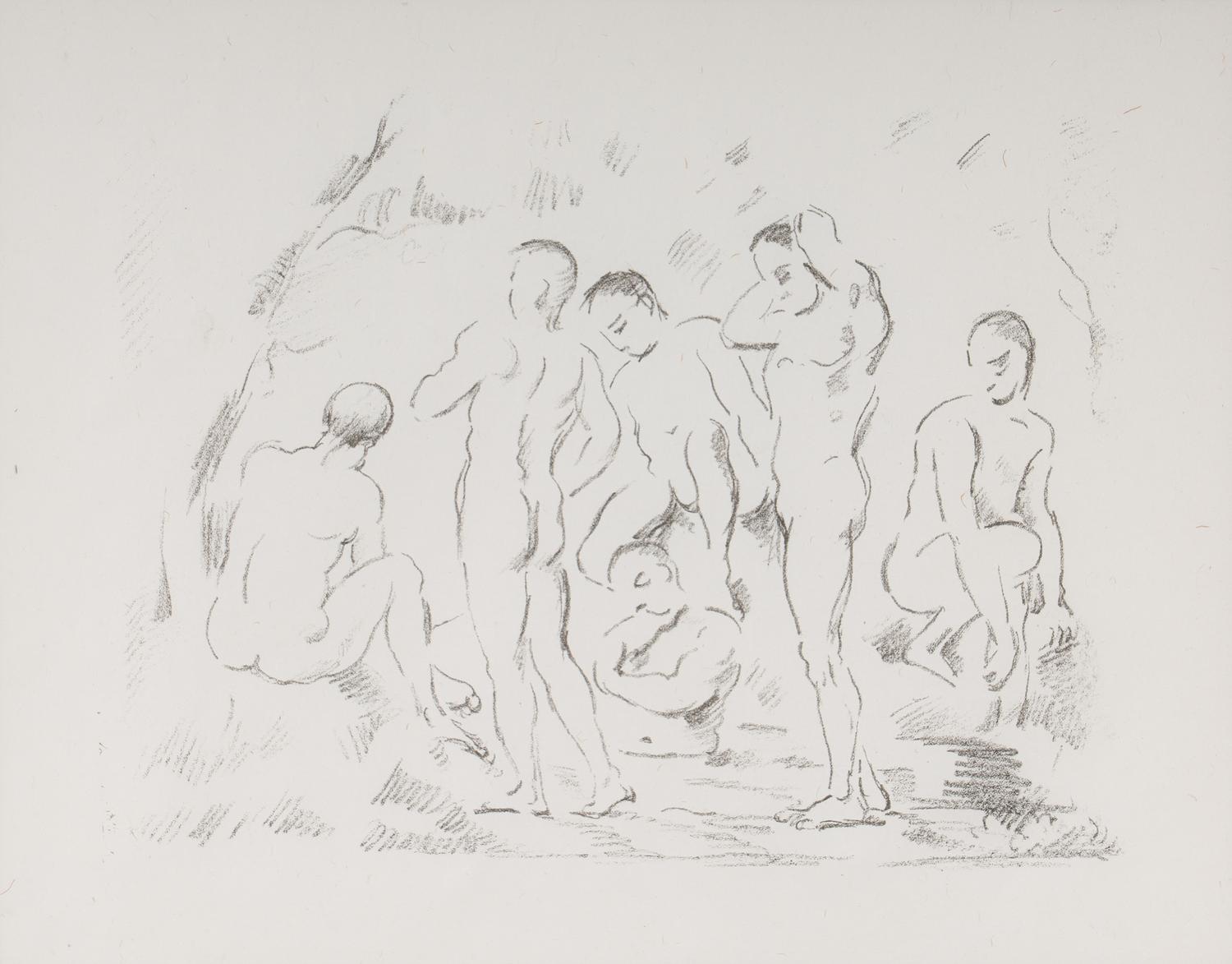 Paul Cézanne (French, 1839-1906 — Les baigneurs (petit planche) , ca. 1897