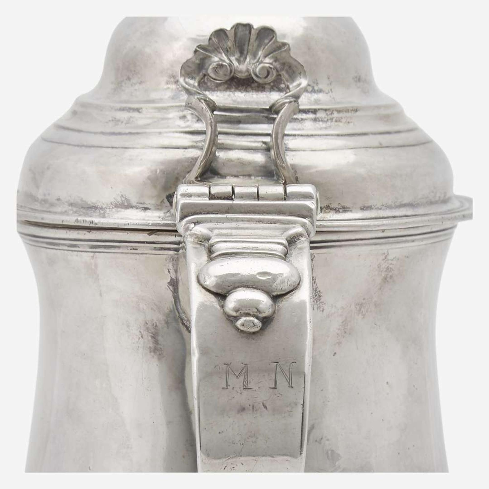 A silver covered tankard Ephraim Brasher (1744-1828), New York, NY, circa 1780
