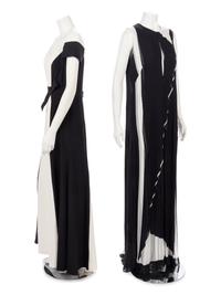 Three Designer Maxi Dresses: One Carolina Herrera, One Akris, One Brunello Cucinelli, 2015-2017