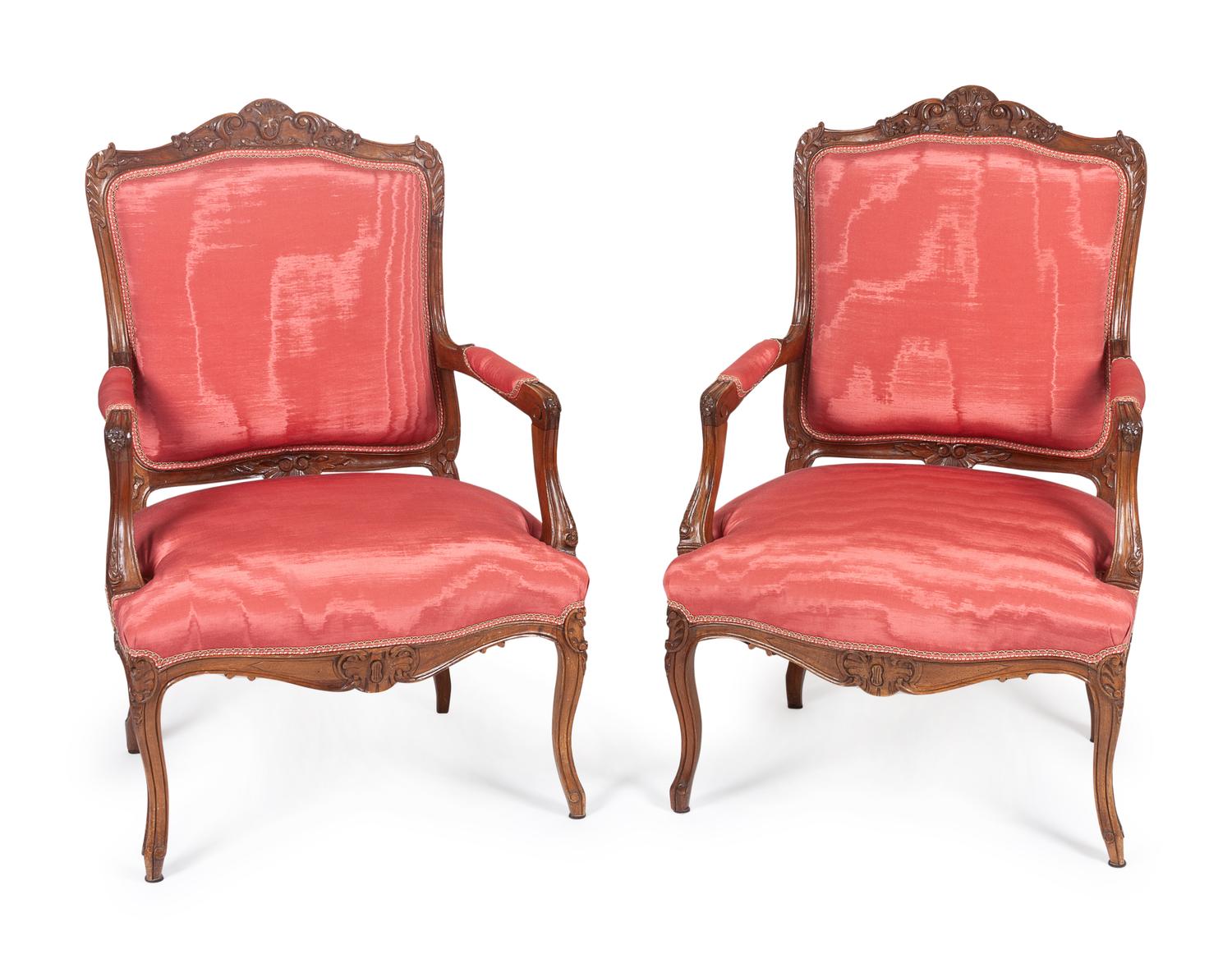 A Pair of Bergere Armchairs — LATE 19TH CENTURY