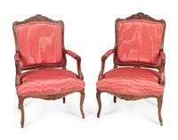 A Pair of Bergere Armchairs — LATE 19TH CENTURY