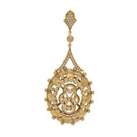 DORIS PANOS, YELLOW GOLD AND DIAMOND PENDANT