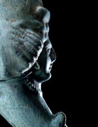 A Parthian or Sasanian Turquoise-Glazed Rhyton