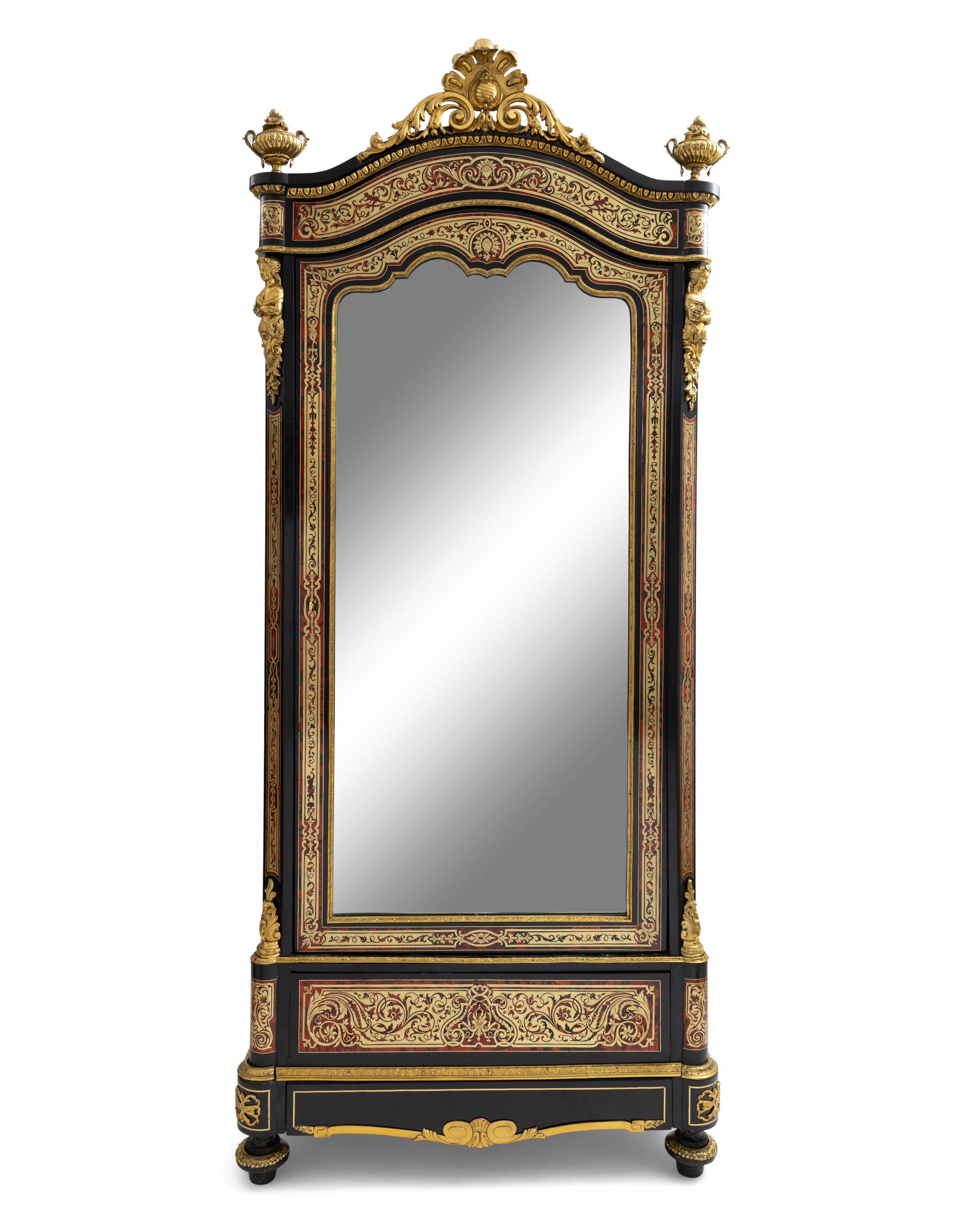 A Napoleon III Boulle Marquetry and Gilt-Bronze Mounted Armoire