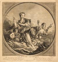 Claude Augustin Duflos le Jeune, (French, 1700-1786), The Four Poems (Les Quatre Poésies), c. 1741 after François Boucher (French, 1703