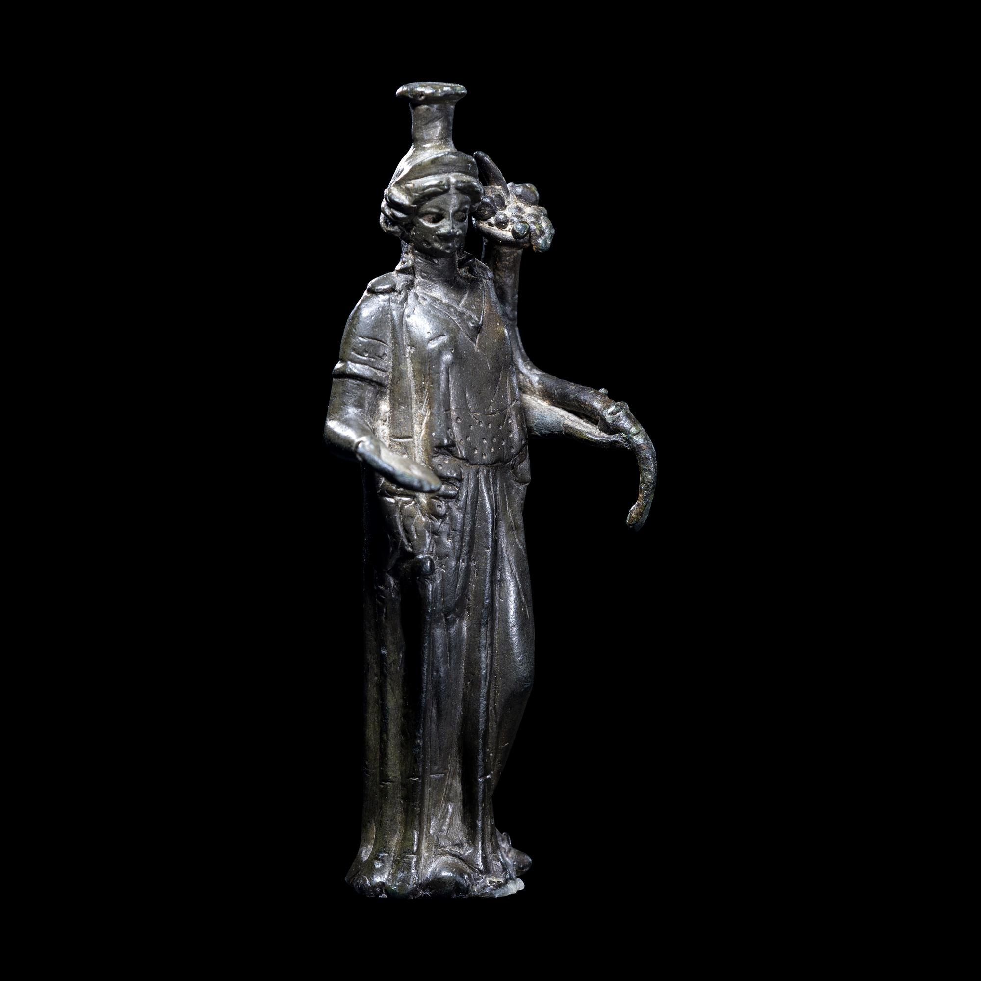 A Roman Bronze Fortuna
