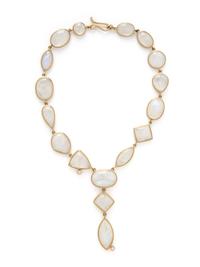 MOONSTONE AND DIAMOND NECKLACE