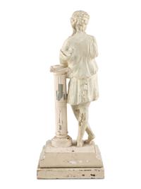 A Painted Plaster Figure of Pan