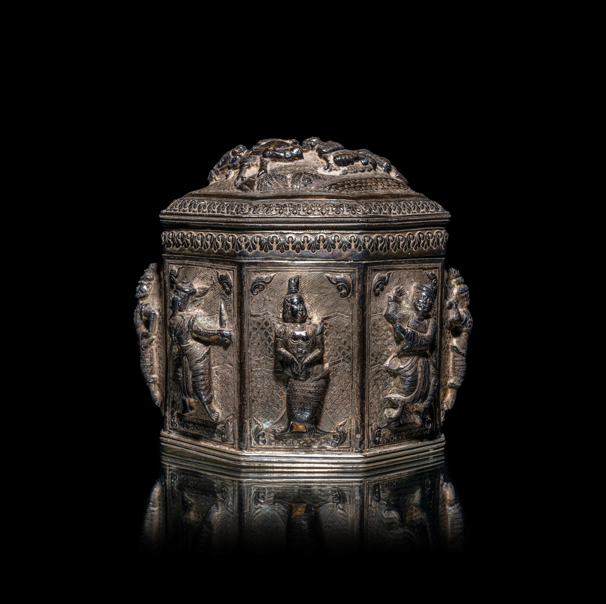 Two Burmese Silver Bowls