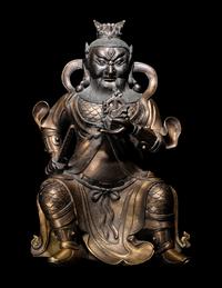 A Bronze Figure of Guardian Vaishravana