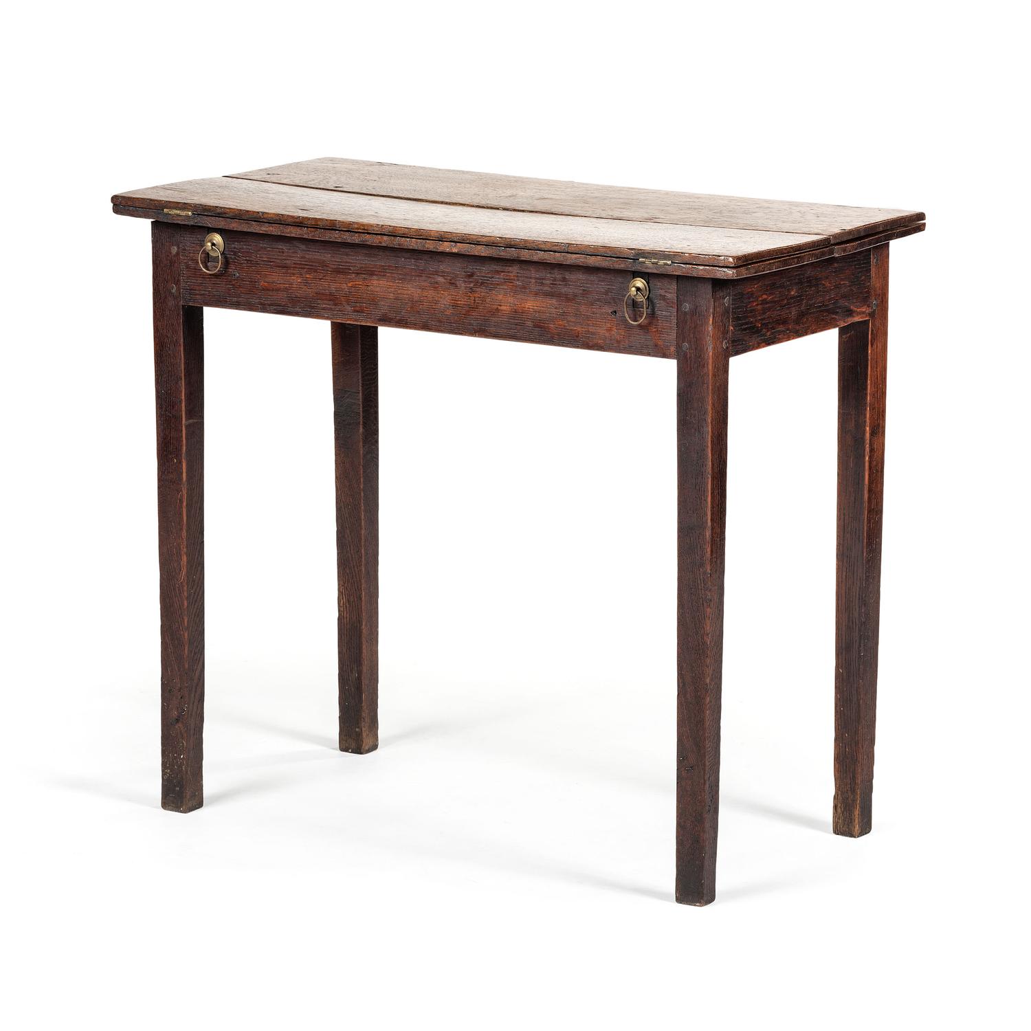 A George III Oak Writing Table