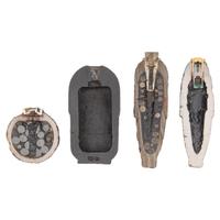 Four Dug Civil War Era Sectioned Half Artillery Shells, Including Schenkls and Dyer
