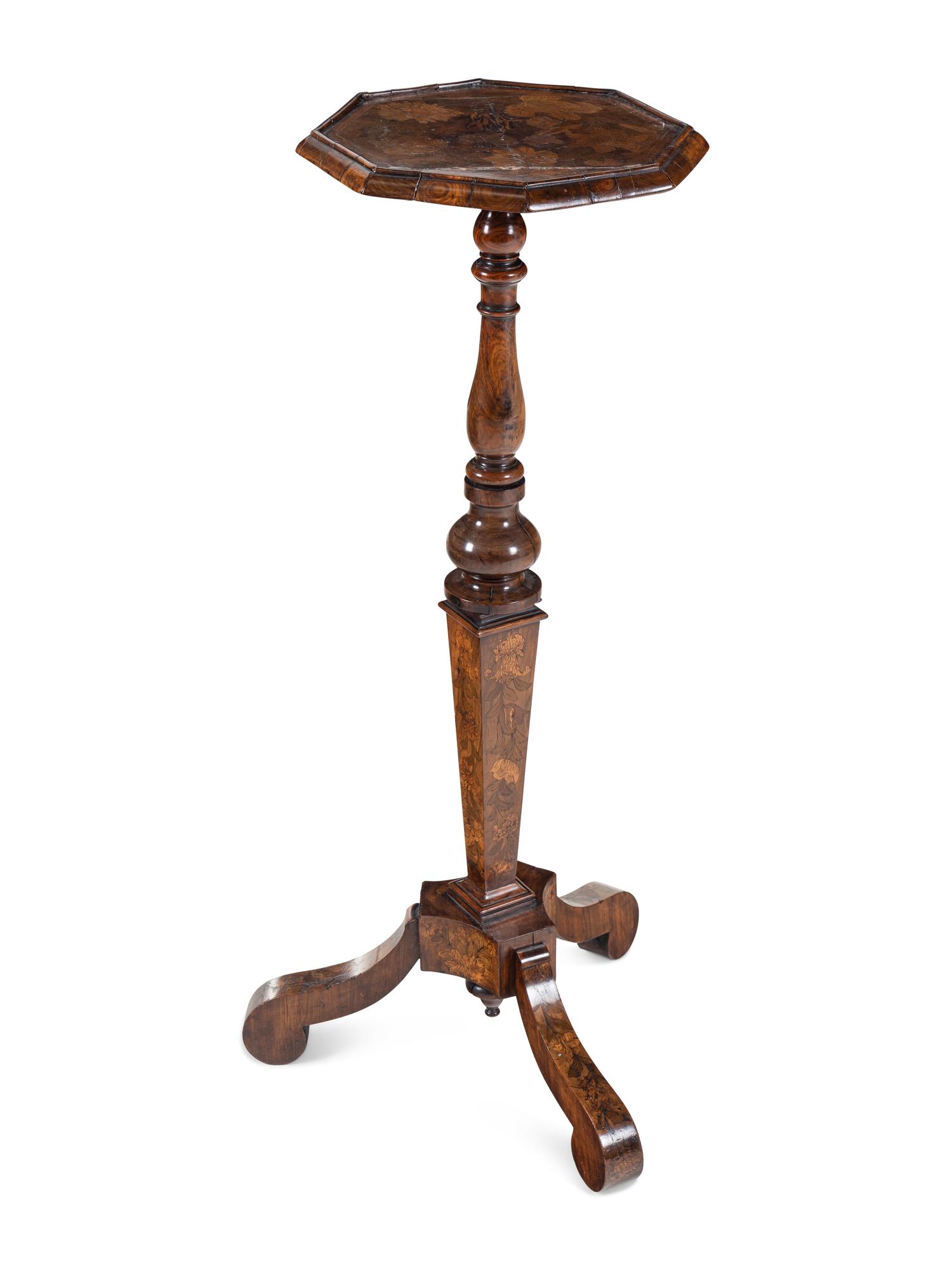A Dutch Marquetry Kettle Stand