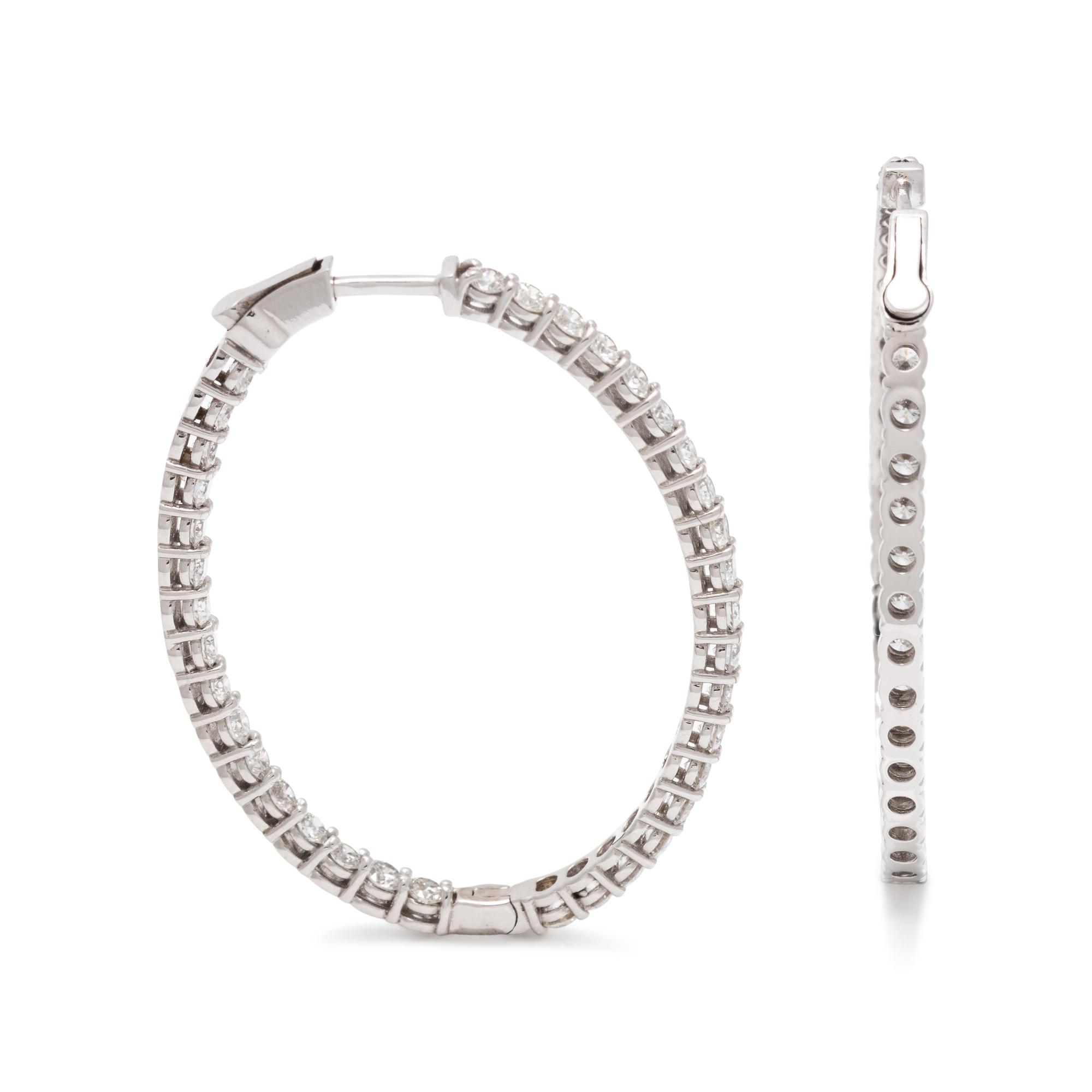 DIAMOND HOOP EARRINGS
