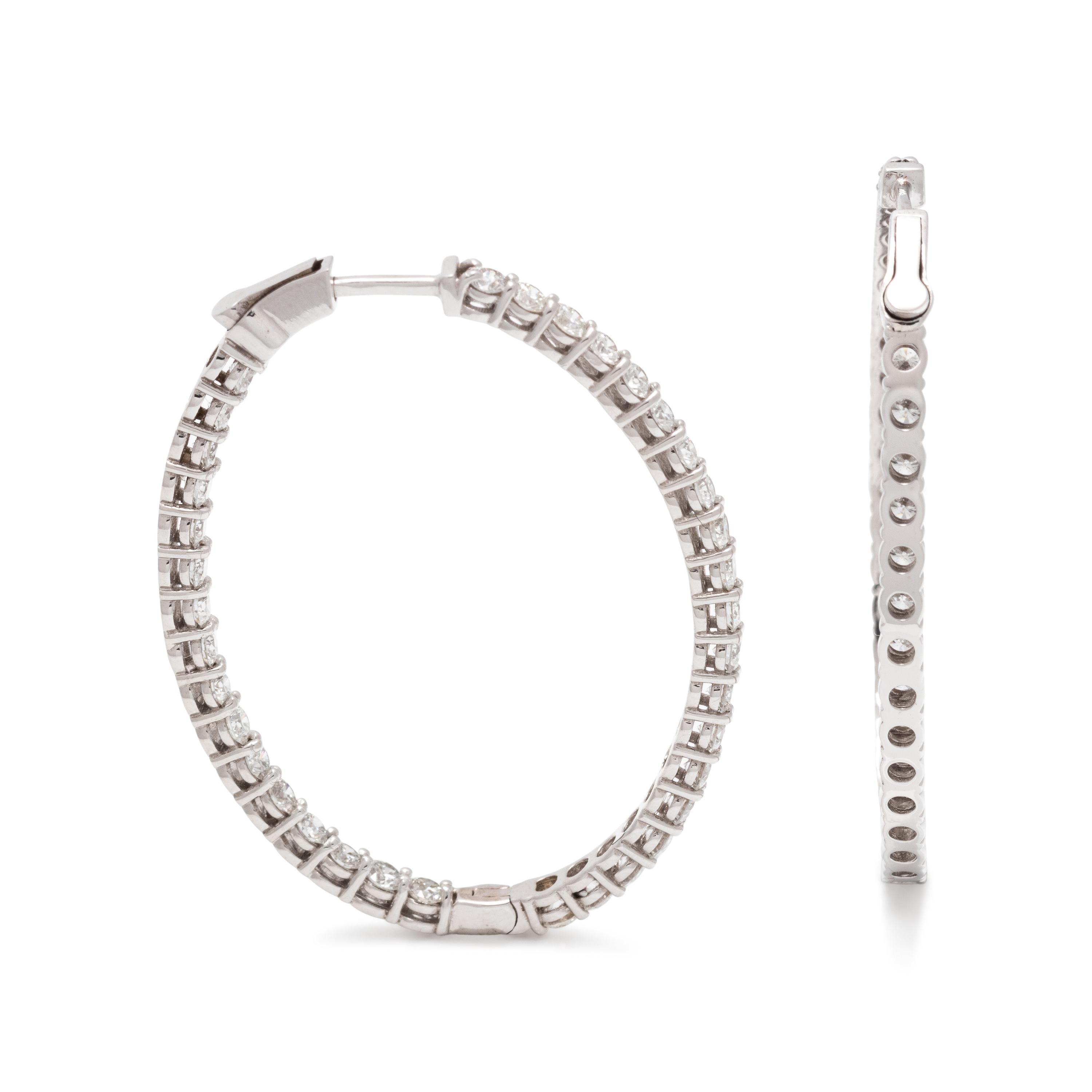 DIAMOND HOOP EARRINGS