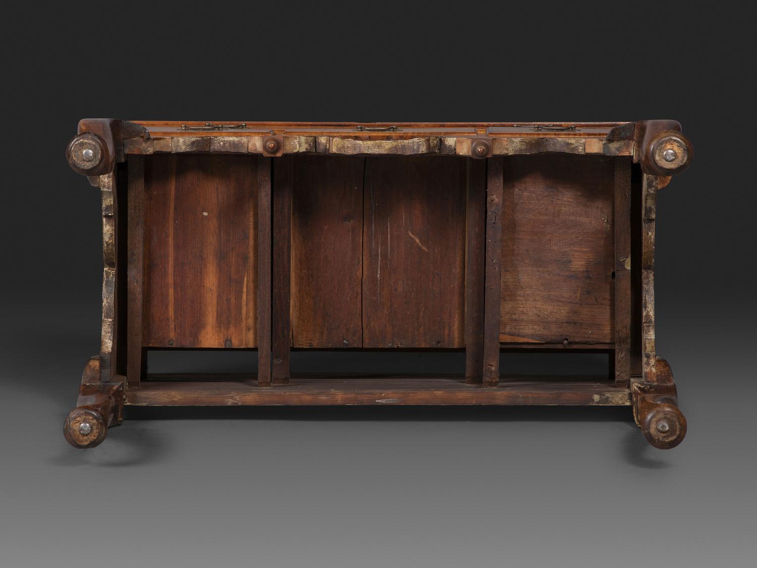 A Queen Anne Shell-Carved and Figured Maple Flat-Top High Chest of Drawers