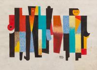 Carlos Merida, (Guatemalan, 1891-1984), Sin Titulo, 1975