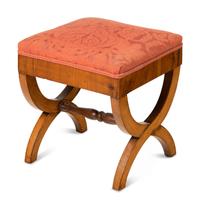 An Italian Walnut Curule Stool