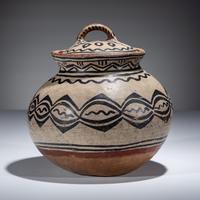 Tesuque Lidded Pottery Jar
