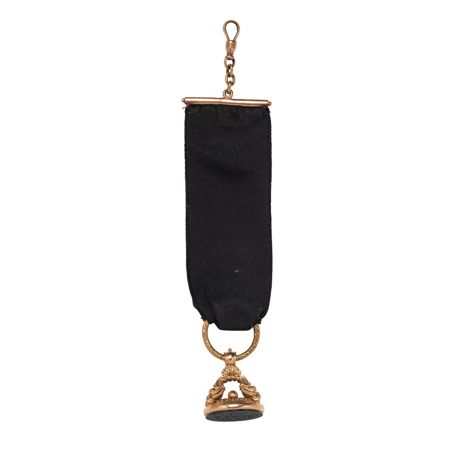ROSE GOLD AND HARDSTONE FOB
