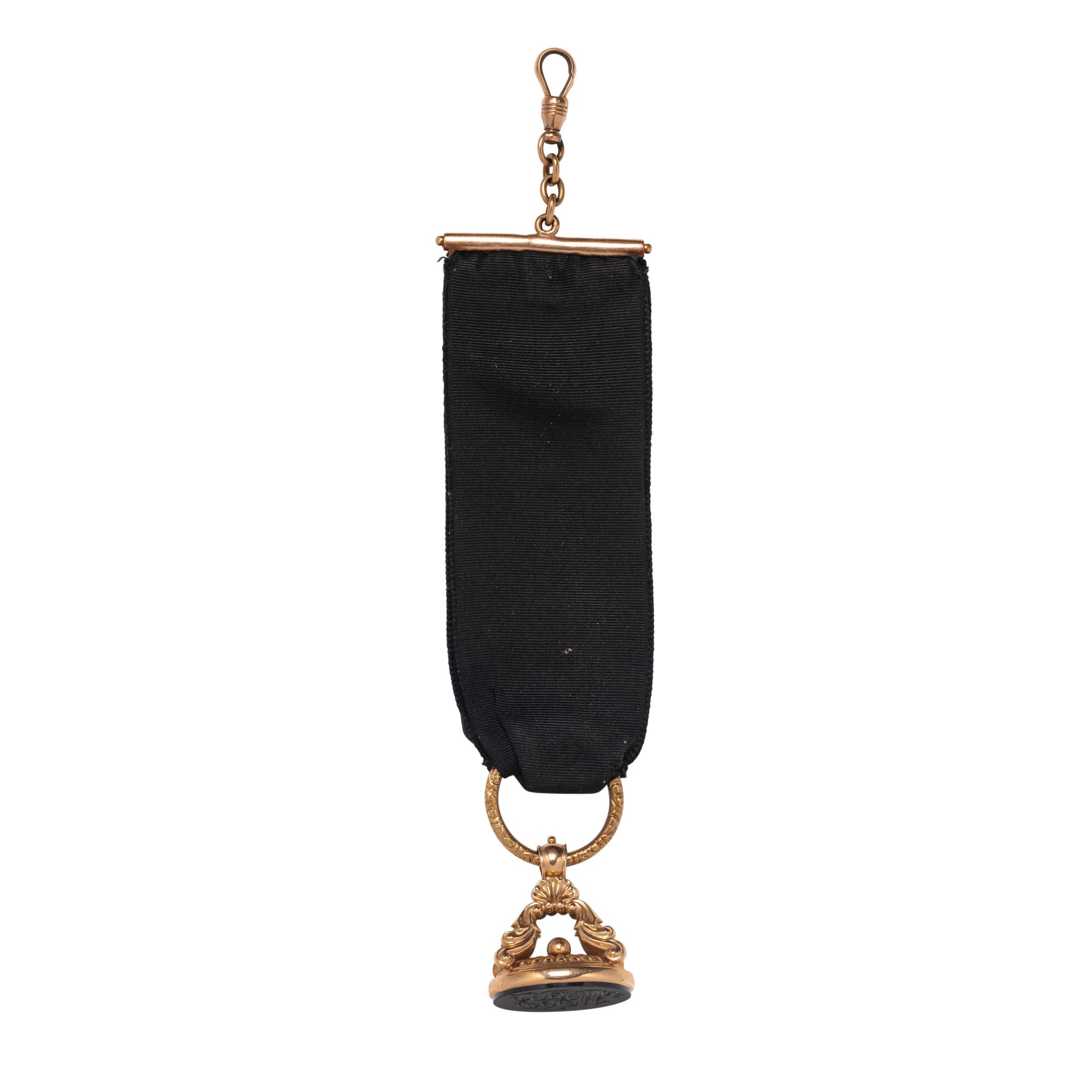 ROSE GOLD AND HARDSTONE FOB