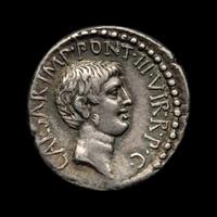 [ANCIENT] Marc Antony & Octavian (Augustus). AR Denarius. (41 BCE)