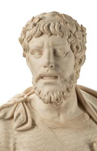 An Italian Marble Portrait Bust of a Roman Emperor