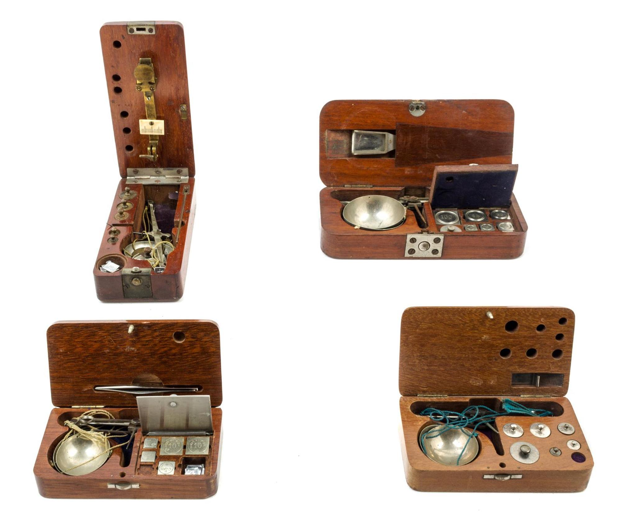 A Group of Four Portable Balance Scales
