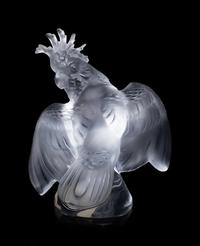 A Lalique Ara Cockatoo Sculpture