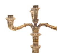 A French Parcel Gilt Silver Three-Piece Table Garniture