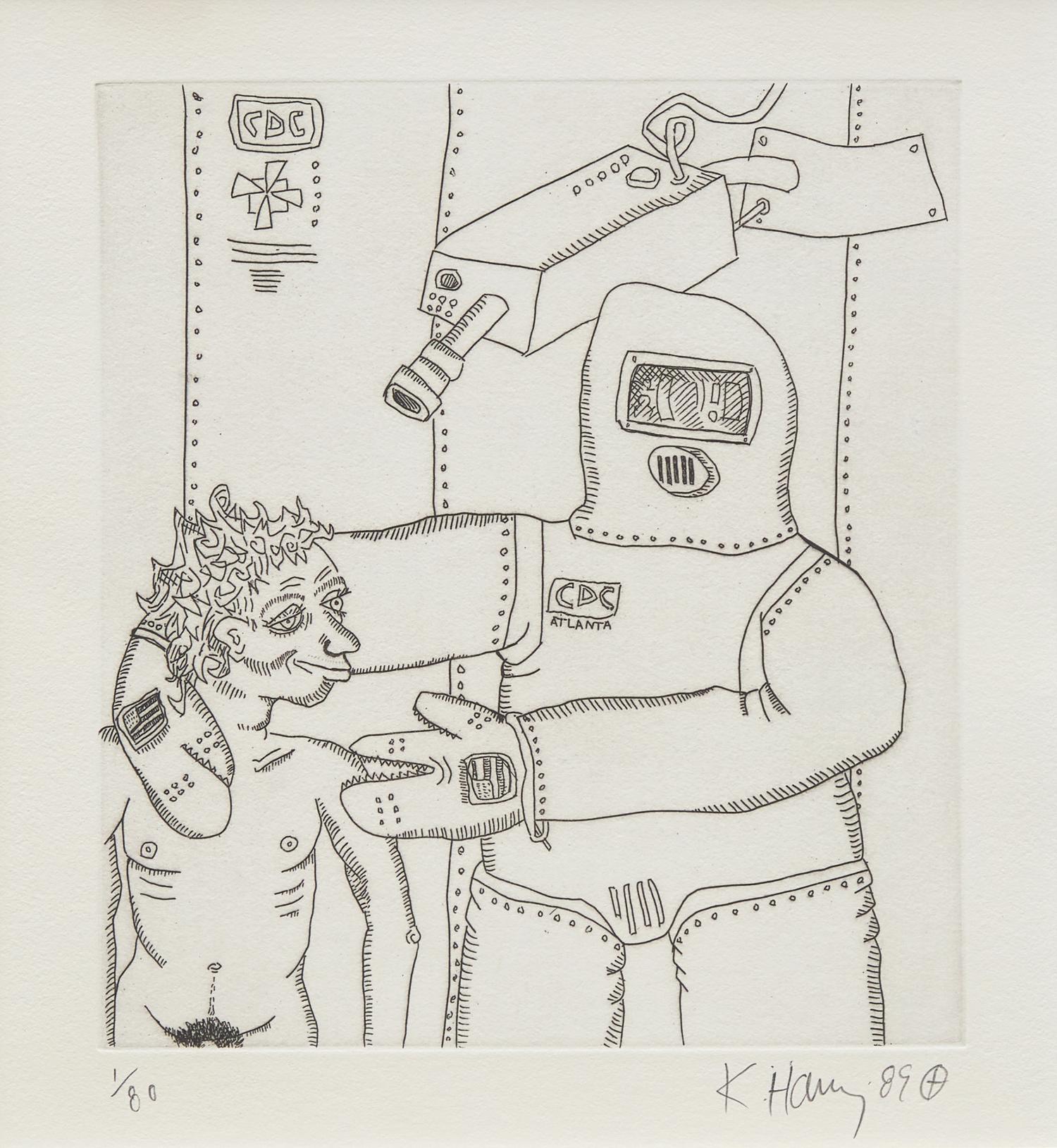 Keith Haring (American, 1958-1990) — Untitled (from The Valley ), 1989