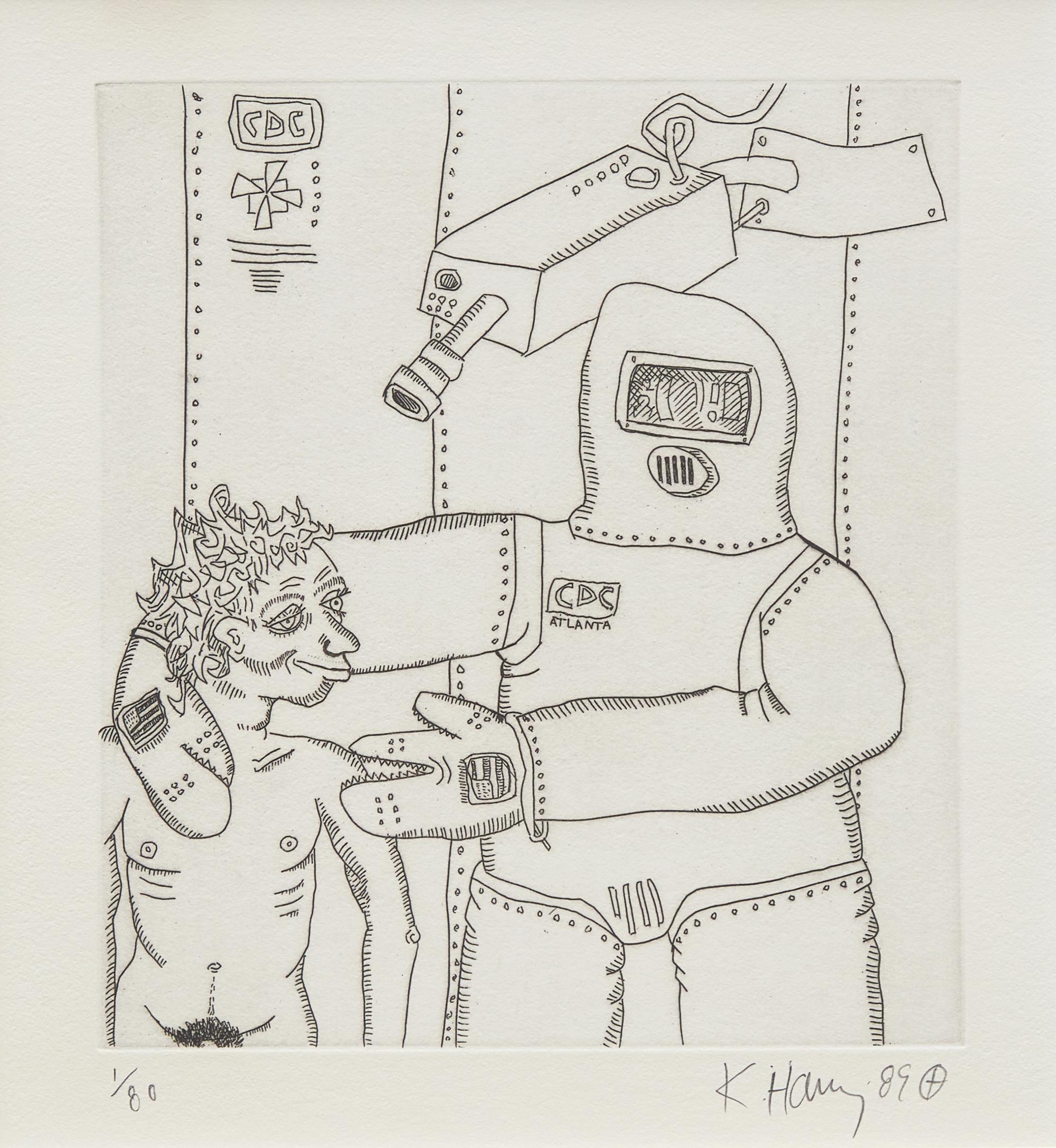 Keith Haring (American, 1958-1990) — Untitled (from The Valley ), 1989