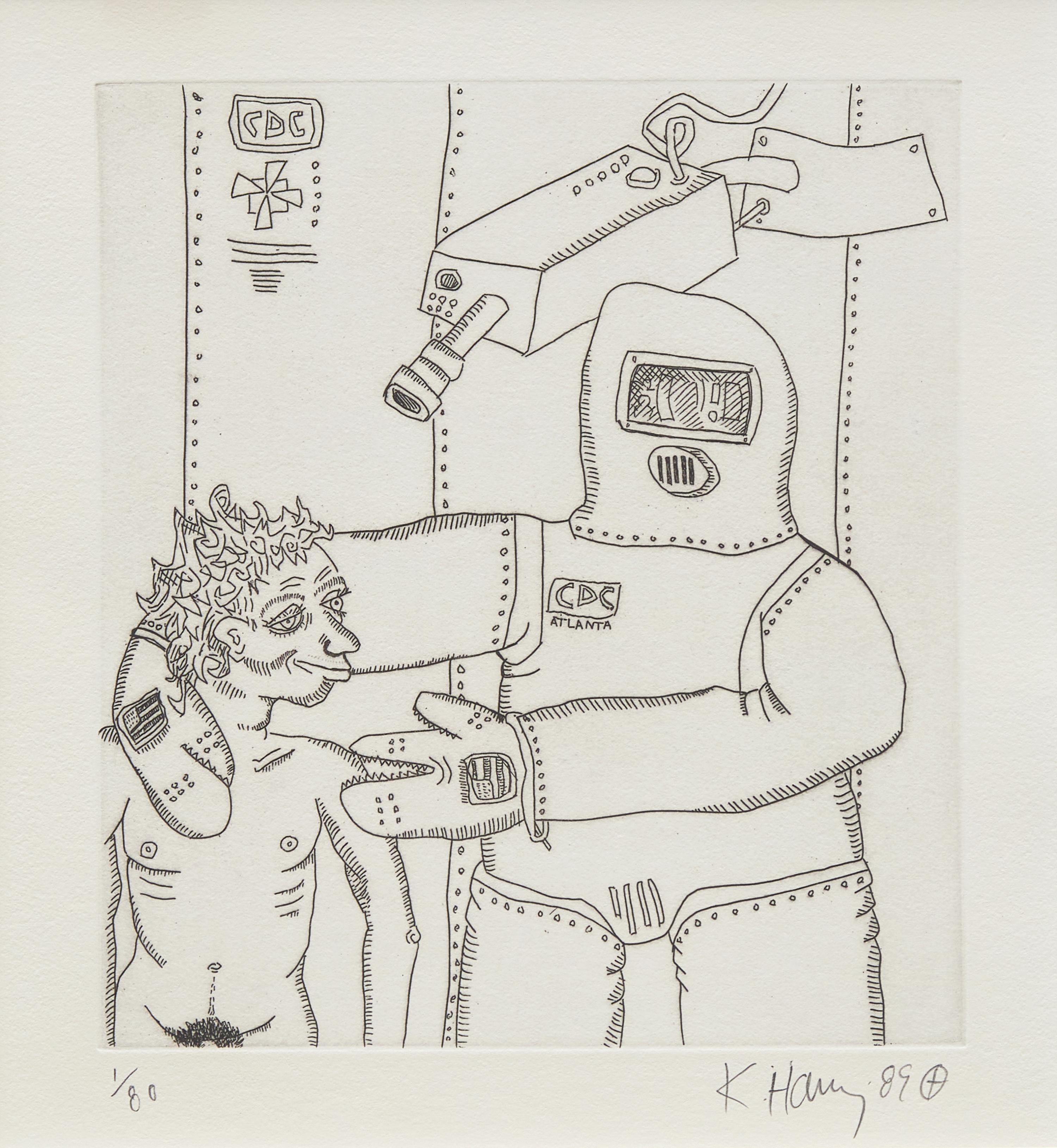 Keith Haring (American, 1958-1990) — Untitled (from The Valley ), 1989