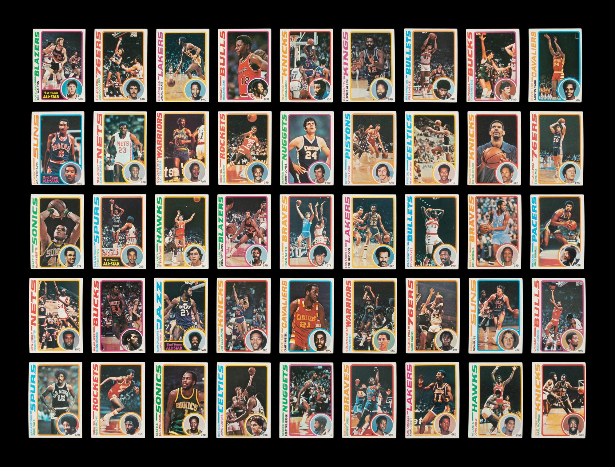 A Complete Set of 1978-79 Topps Basketball Cards (132/132)