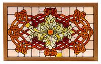 A Louis Sullivan Auditorium Theater Skylight Window Overall: 37 3/4 x 60 3/4 inches. — CIRCA 1889
