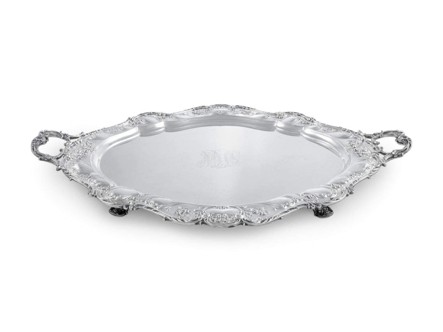 An American Silver Serving Tray