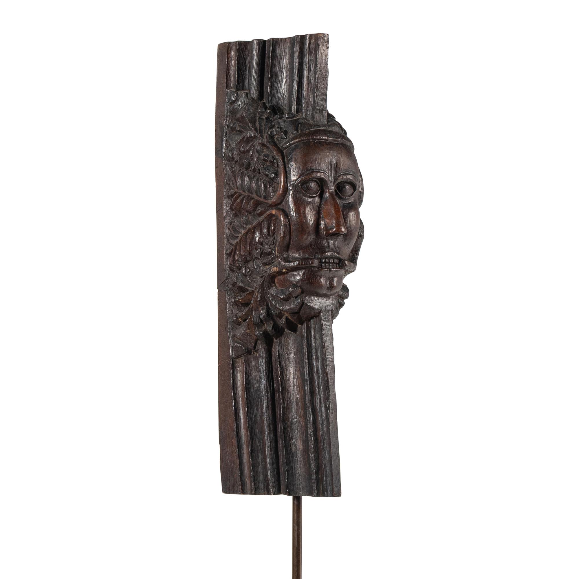 An English Carved Oak Architectural Element